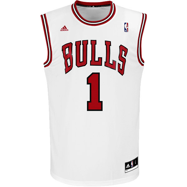 camisetas NBA ninos Bulls ROSE Blanco baratas